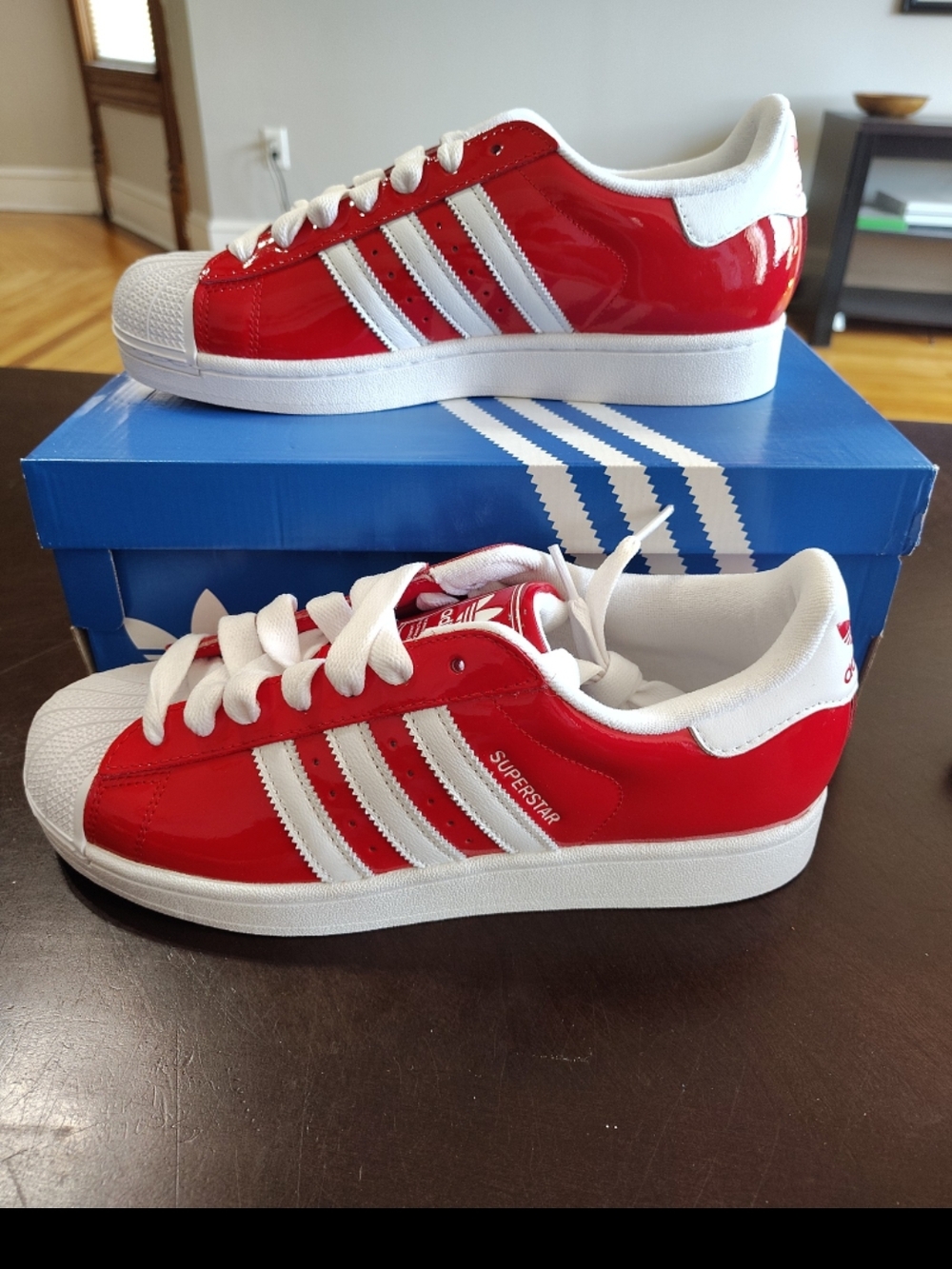 adidas Superstar II Patent Leather Red